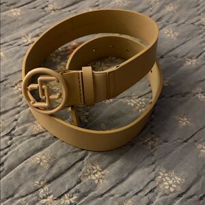 Chico's Tan Belt with Stylish Buckle